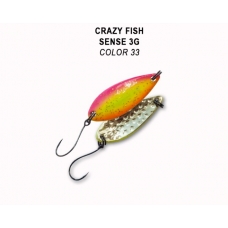 Блесна CRAZY FISH SENSE 3гр #33