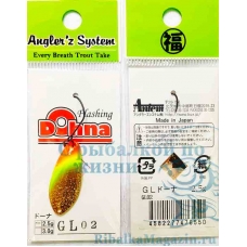 Блесна на форель Angler`z System Area Spoon Dohna 2.5 гр цвет  GL02